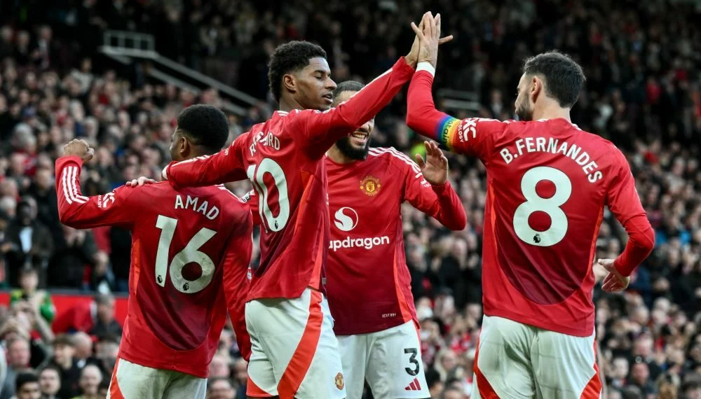 Manchester United — radość po bramce